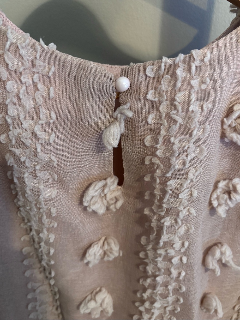 Bohme Pom-Pom Textured Long-Sleeve Blouse Boho Feminine - Picture 3 of 8